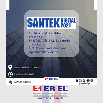 نحن في معرض SANTEK DİJİTAL بين 8 - 10 ديسمبر
